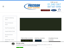 Tablet Screenshot of precisionclocks.ie